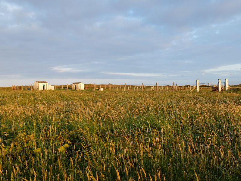 Coucher de soleil sur la campagne de Loqueltas